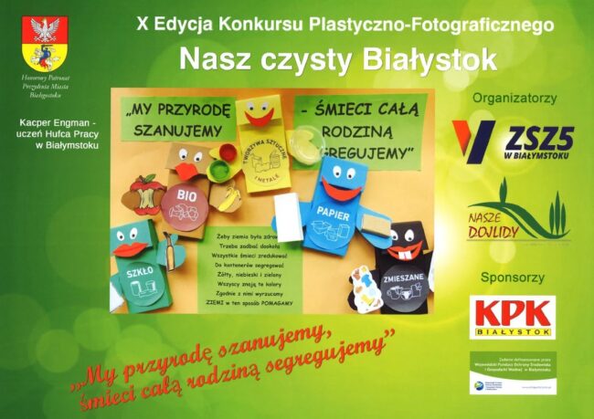 plakat "nasz czysty białystok"